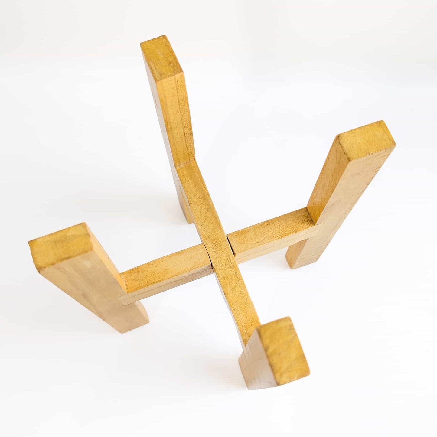 Natural Bamboo Wooden Stand - Elevate Your Greenery with Style Indoor Plant Stand (Pots Not Included)