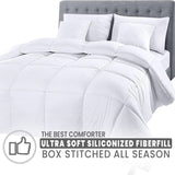 Comforter Razai Ultra Soft Down Alternative Comforter - Plush Siliconized Fiberfill Duvet Insert - Box Stitched All Season