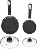 Utopia Kitchen Nonstick Saucepan Set with Lid - 1 Quart and 2 Quart Multipurpose Pots Set Use for Home Kitchen or Restaurant Utopia