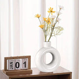 Fast Forward Round Donut Ceramic Vase