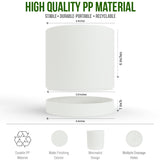 6-Inch Plastic Planter Pots – Cylindrical Stylish, Durable & Plant-Friendly with Drainage & Seamless Saucers