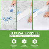 Premium Bamboo Mattress Protector Waterproof Breathable Ultra Soft & Washable Fast Forward