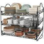 Kitchen Storage Rack Organizer 16.5 x 12.5 x 13.5 Inch, Stackable, Holds Upto 36 Cans for Kitchen Cabinet or Pantry Fast Forward