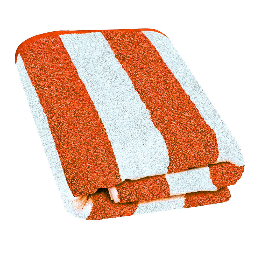Cabana Stripe Beach Towel, 30 by 60 Inches, Oversized 100% Ring Spun Cotton Pool Towels, Highly Absorbent Quick Dry Bath Towels for Beach