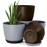 Fast Forward Premium Set of 4 Indoor Plant Pots with Drainage