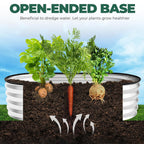 Galvanized Raised Garden Bed Kit 4x2x1ft – Heavy-Duty Outdoor Planter Box for Vegetables, Flowers & Fruits – Easy Assembly Metal Raised Bed – Silver (Pack of 1)