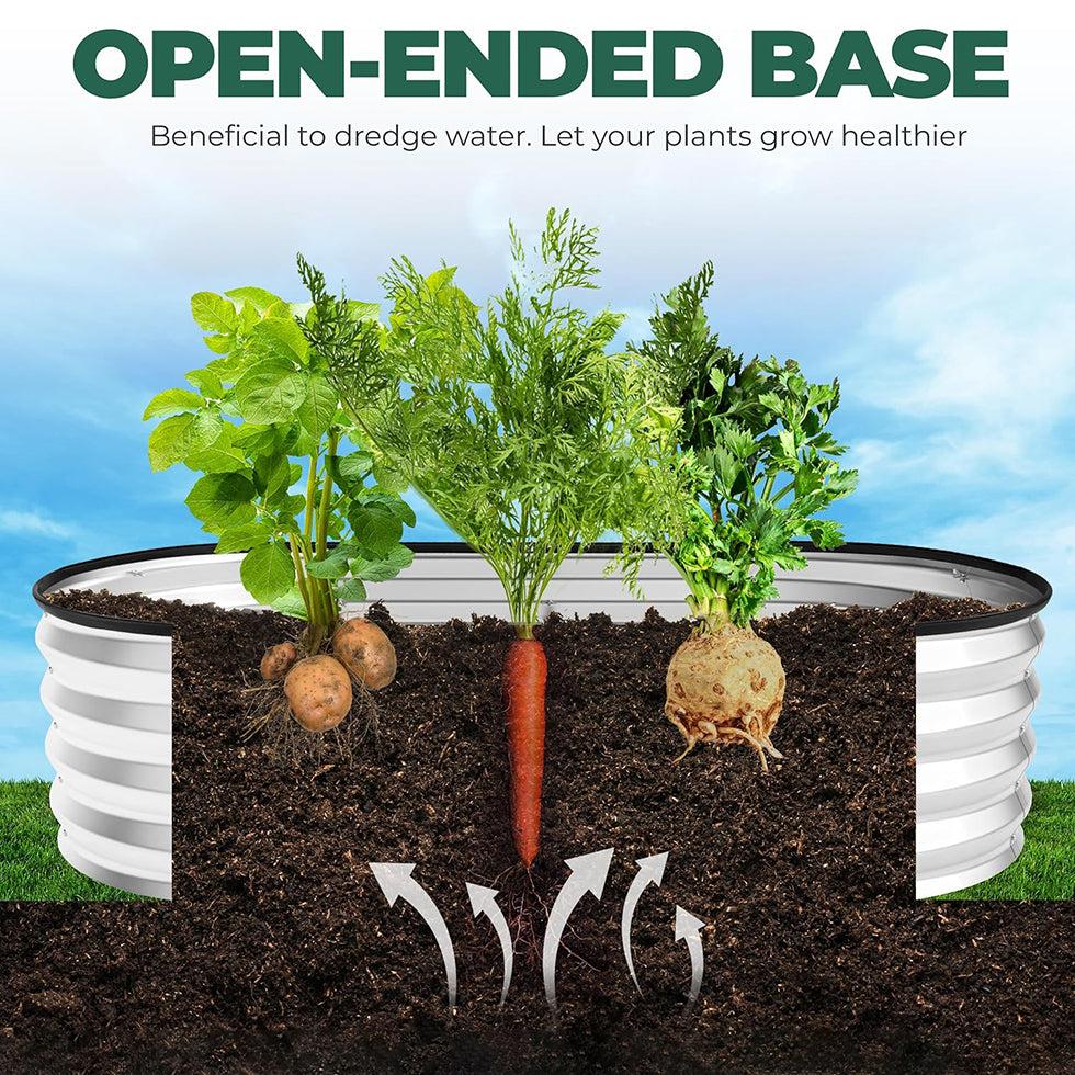 Galvanized Raised Garden Bed Kit 4x2x1ft – Heavy-Duty Outdoor Planter Box for Vegetables, Flowers & Fruits – Easy Assembly Metal Raised Bed – Silver (Pack of 1)