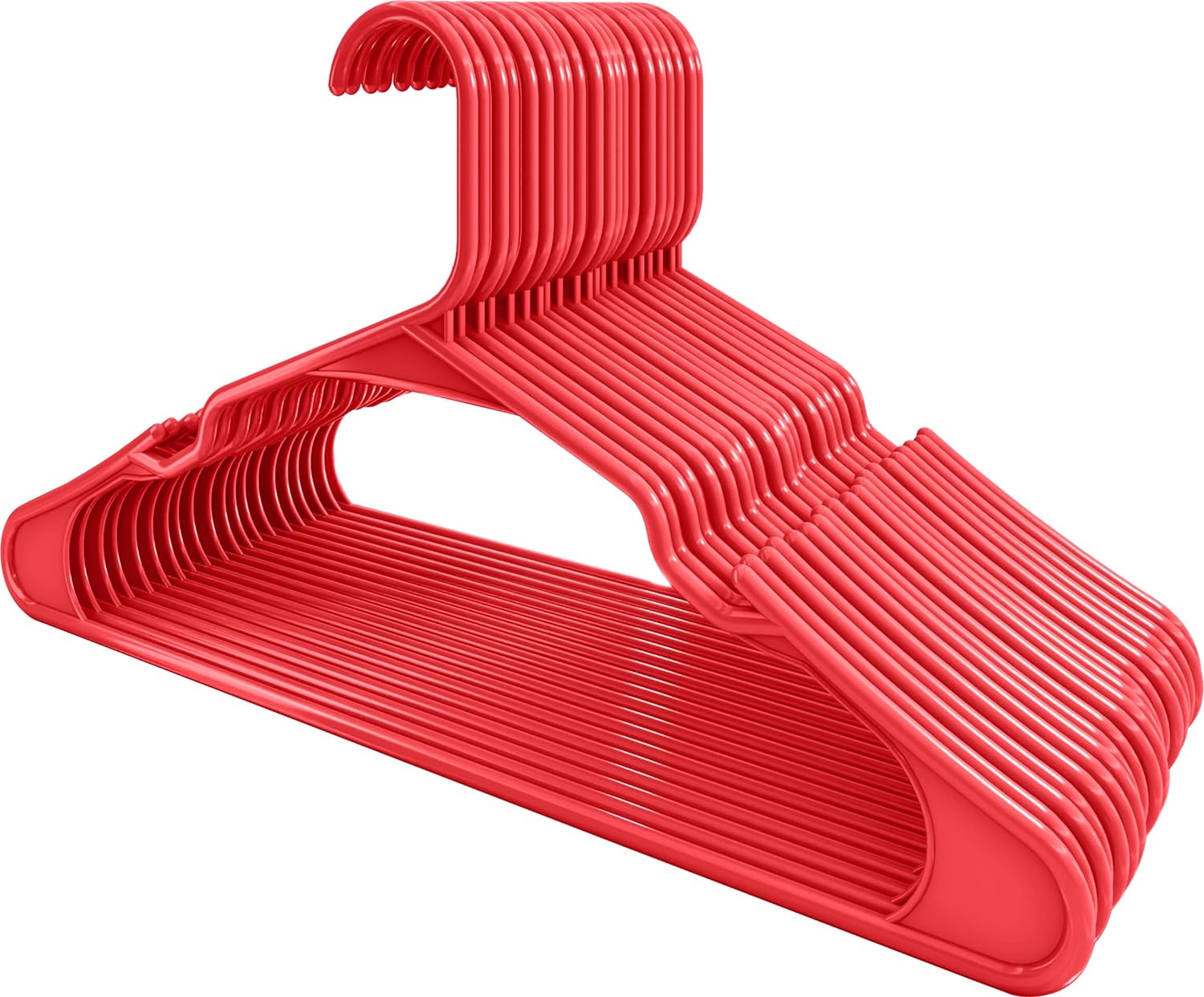 Plastic Hangers for Clothes Space Saving Notched Hangers Pack of 10 Fast Forward