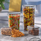 Airtight Food Storage Containers – BPA-Free Plastic Containers with Lids for Kitchen & Pantry Organization, Ideal for Dry Food, Cereal, Pasta, Flour & Sugar