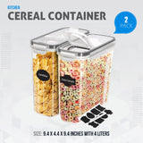 Cereal Containers Storage - Airtight Food Storage Containers & Cereal Dispenser Fast Forward
