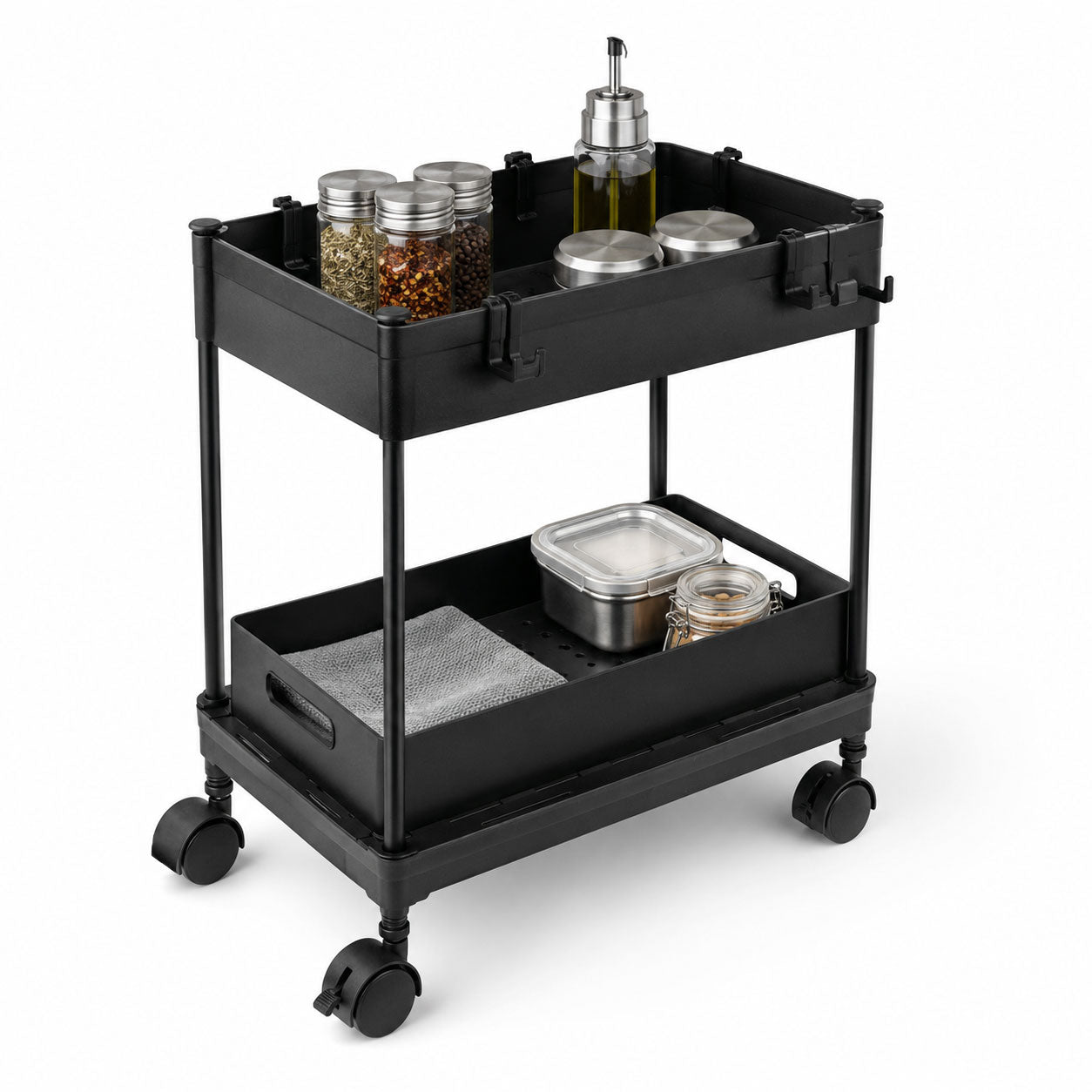 Rolling Utility Storage Organizer Cart | 2, 3 & 4 Tier