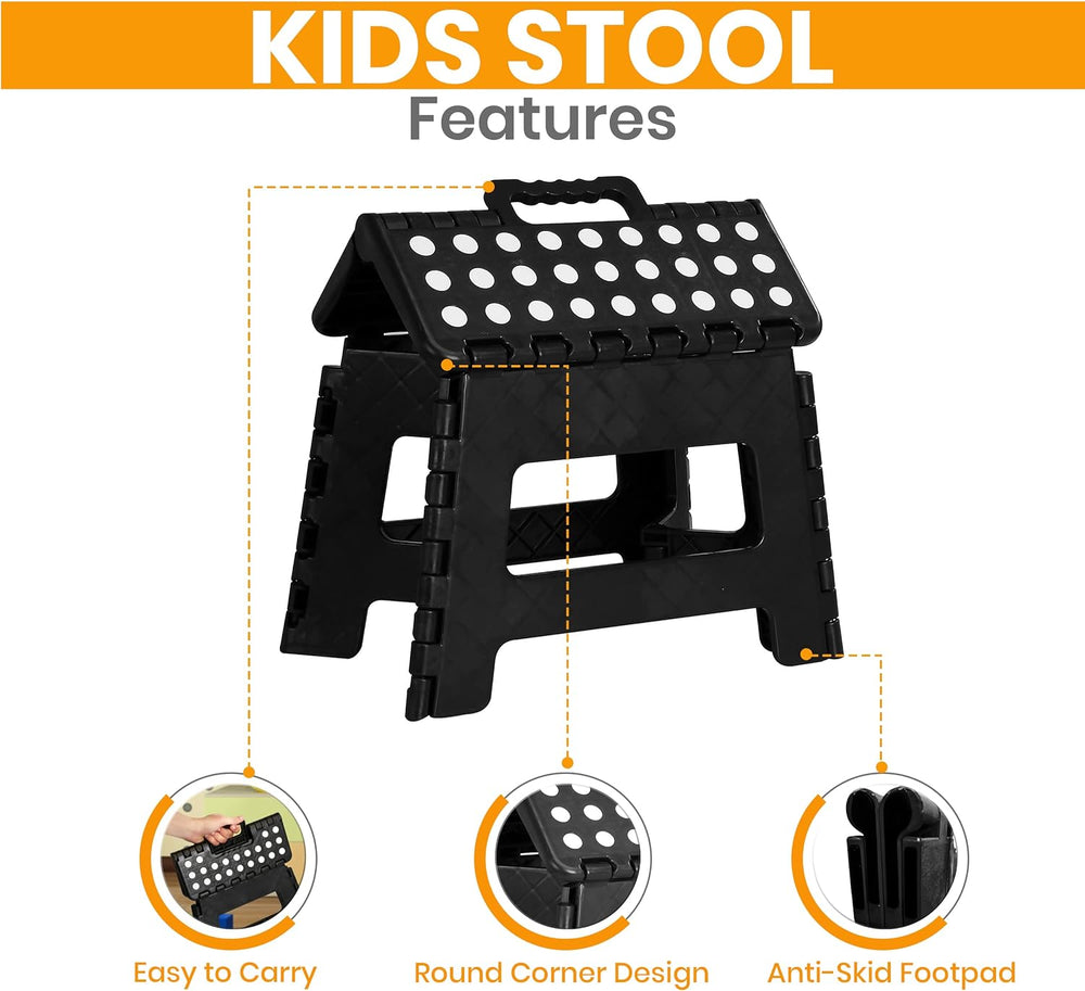 Foldable Step Stool for Kids 11 Inches Wide and 8 Inches Tall Holds Up to 136 kg light weight Fast Forward