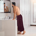 Luxurious Jumbo Bath Sheet 2 Piece, 600 GSM, 35 by 70 Inches, 100% Ring Spun Cotton, Highly Absorbent and Quick Dry Extra Large Bath Towel