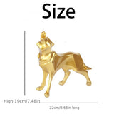 Nordic Miniature Wolf Figurine - Exquisite Animal Ornament for Bedroom & Desktop