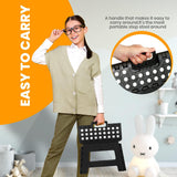 Foldable Step Stool for Kids 11 Inches Wide and 8 Inches Tall Holds Up to 136 kg light weight Fast Forward