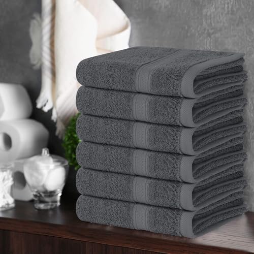 Premium Hand Towels Set, 16 by 28 inches, 100% Ring Spun Cotton, Ultra Soft and Highly Absorbent 600GSM Towels 16 X 28 inches Pack of 4