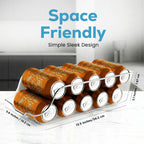 Soda Can Dispenser for Refrigerator, Clear Fridge Can Organizer Holder for Drinks, Cans & Kitchen Storage