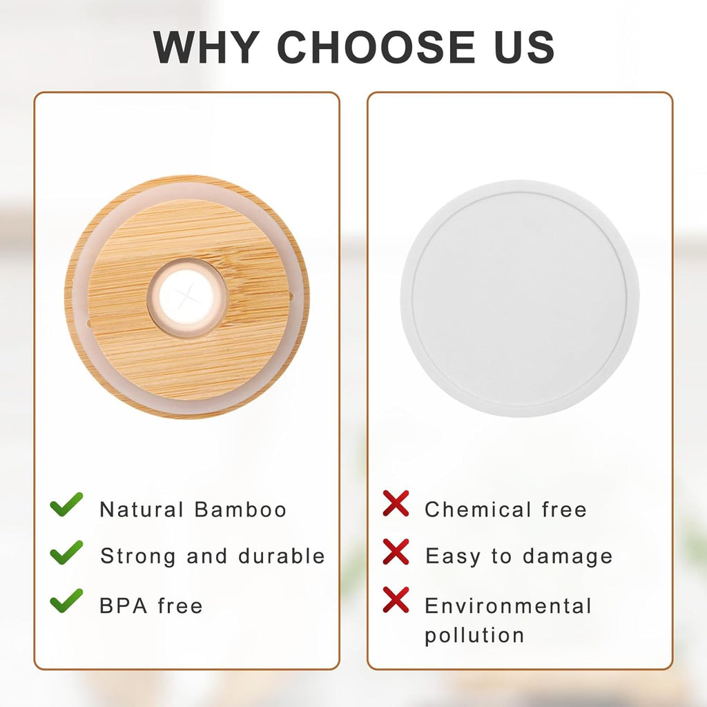 16oz Acrylic Sipper Tumbler with Bent Straw – BPA Free, Airtight Wooden Lid, Crystal Clear Body – Durable & Stylish Cup for Home, Office, Picnic, Outdoor Parties