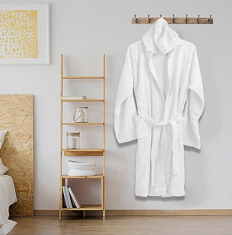 100% Cotton Terry Bathrobe Unisex Towel Robe Men & Women Spa Robe Free Size Fast Forward