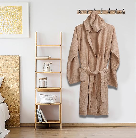 100% Cotton Terry Bathrobe Unisex Towel Robe Men & Women Spa Robe Free Size Fast Forward