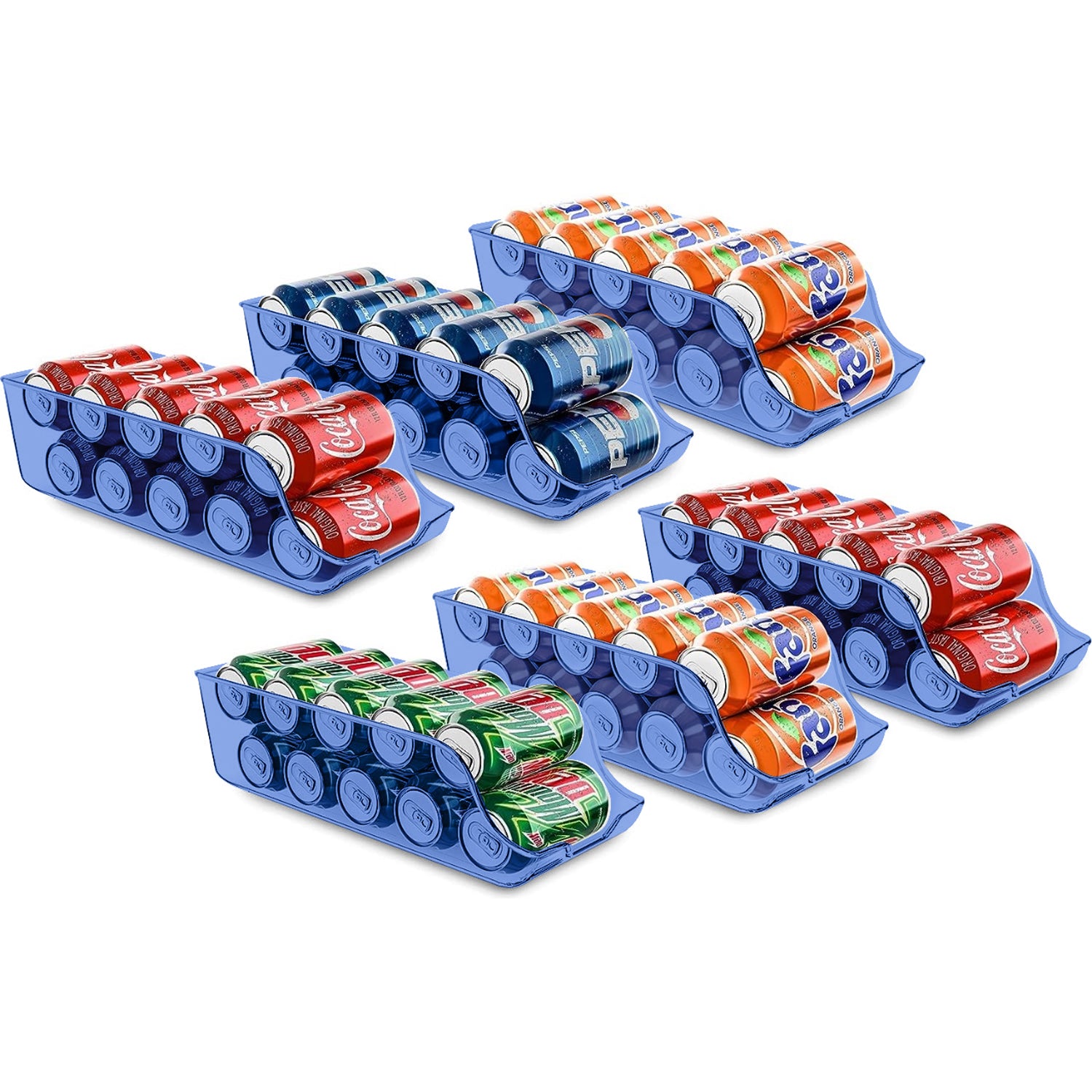 Soda Can Dispenser For Refrigerator Clear Can Organizer