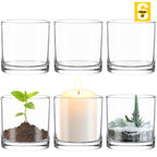 3.7-Inch Clear Plastic Acrylic Cylinder Vases - Versatile Centerpieces for Home, Weddings & Parties