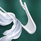Plastic Hangers for Clothes Pack of 12, Space Saving Notched Wardrobe Hangers for Shirts, Dresses & Daily Use
