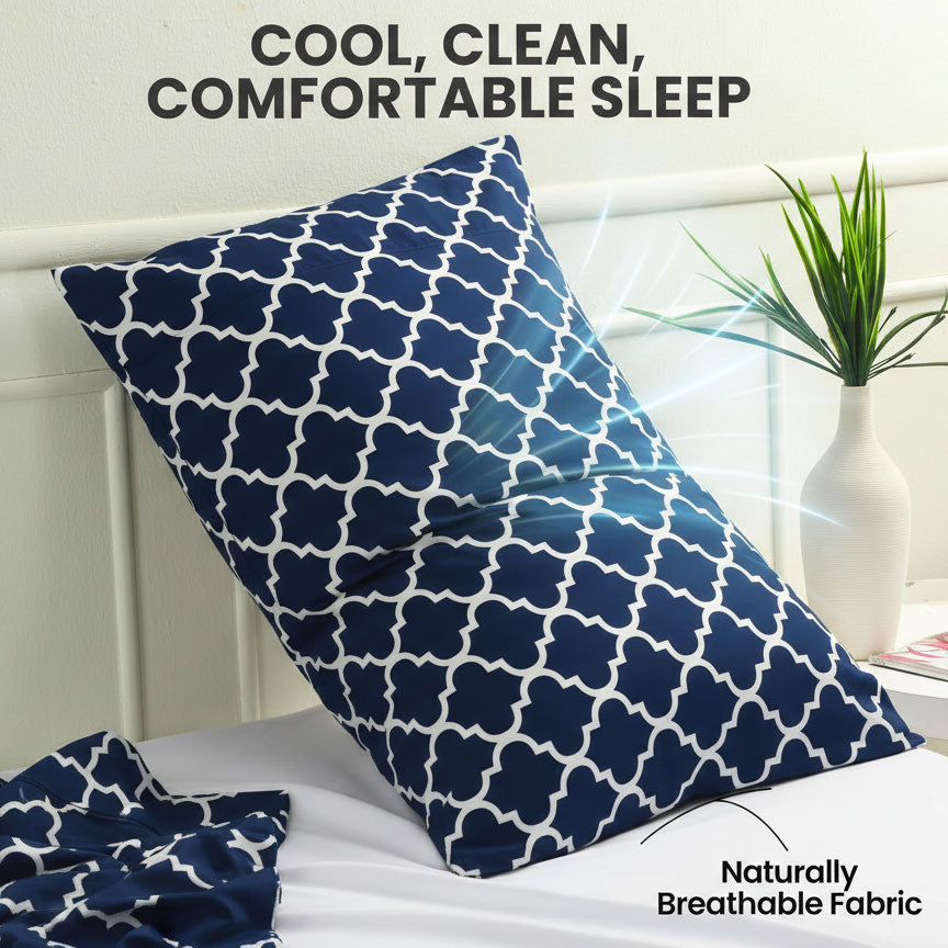 Pillowcases Printed 2 Pack Envelope Closure Pillow Covers