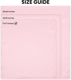 6 Pack Cloth Napkins 18x18 Inches, 100% Polyester Hemmed Edges, Washable and Reusable Ideal for Parties, Weddings and Dinners