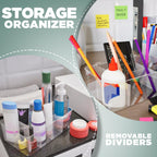 Tea Bag Organizer Stackable with Clear Top Lid, Kitchen Cabinet Pantry Storage Box for Tea Bags & Coffee Pods