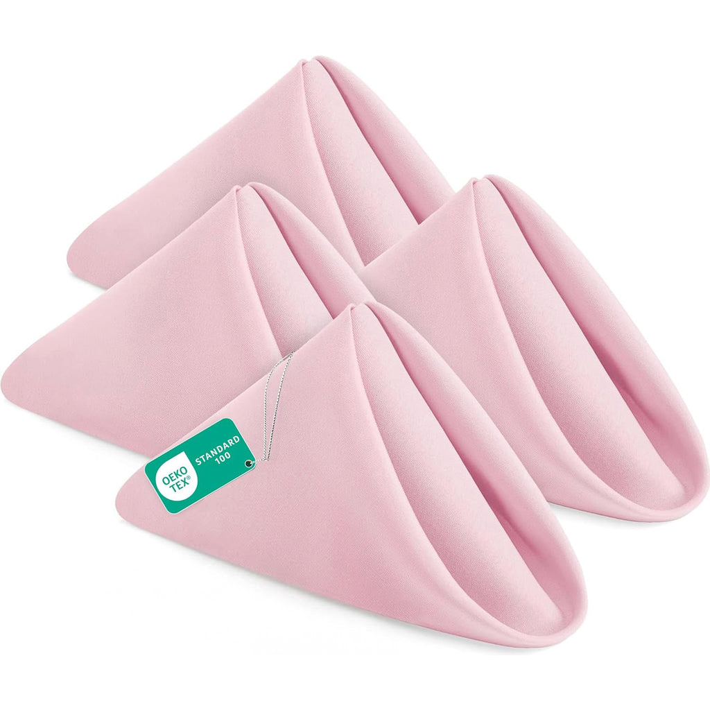 6 Pack Cloth Napkins 18x18 Inches, 100% Polyester Hemmed Edges, Washable and Reusable Ideal for Parties, Weddings and Dinners