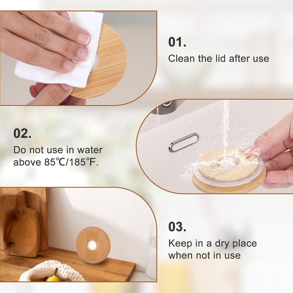 16oz Acrylic Sipper Tumbler with Bent Straw – BPA Free, Airtight Wooden Lid, Crystal Clear Body – Durable & Stylish Cup for Home, Office, Picnic, Outdoor Parties