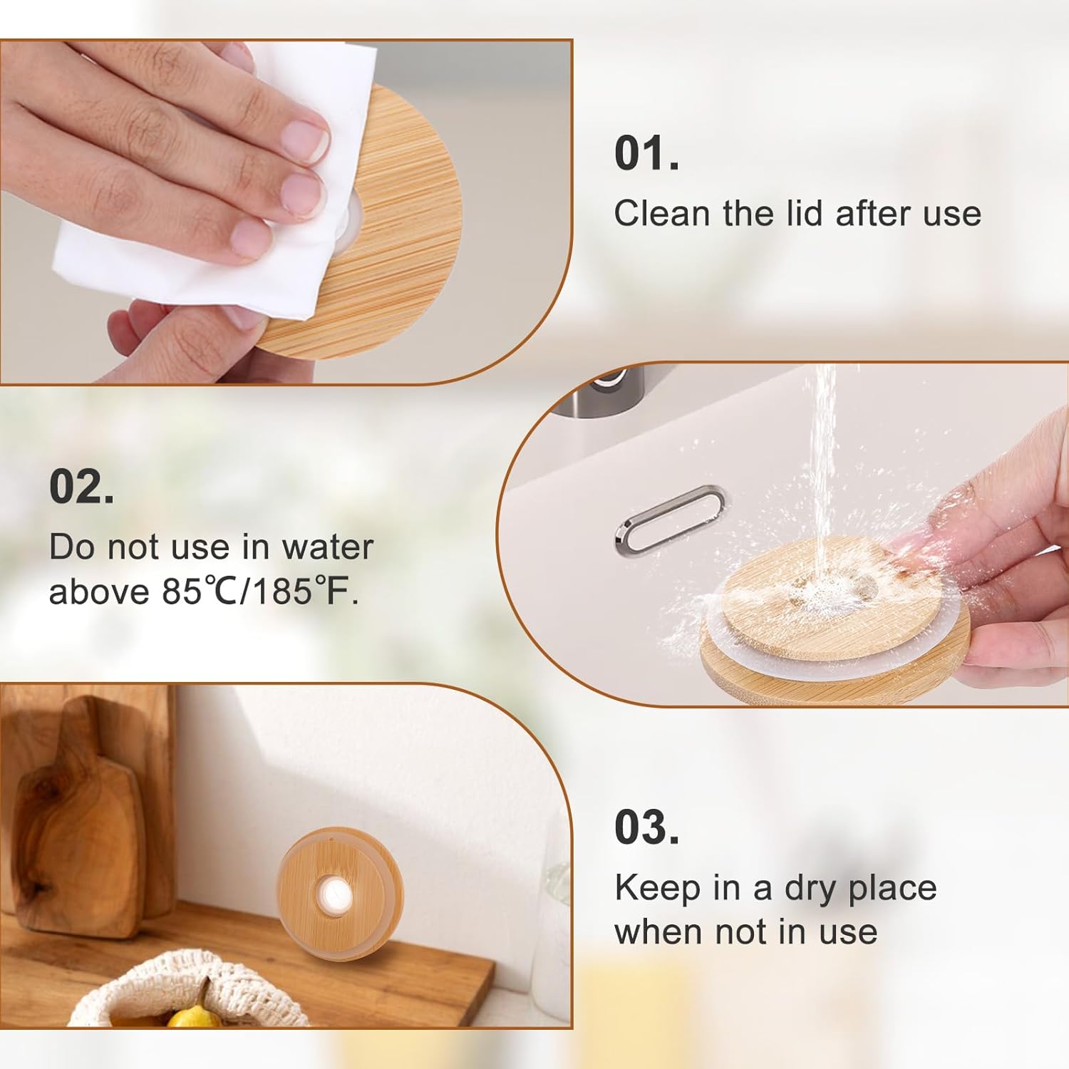 16oz Acrylic Sipper Tumbler with Bent Straw – BPA Free, Airtight Wooden Lid, Crystal Clear Body – Durable & Stylish Cup for Home, Office, Picnic, Outdoor Parties