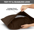 Pillowcases Pack of 2 – Ultra Soft Brushed Microfiber, Envelope Closure, Shrinkage & Fade Resistant, Queen (20x30 Inches) | King (20x40 Inches)