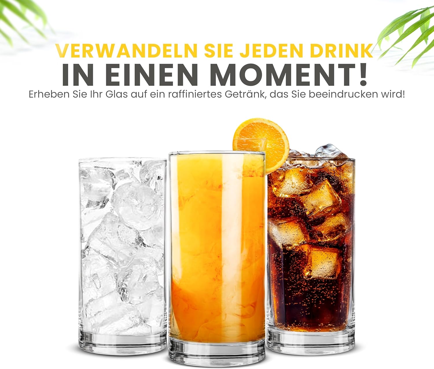 Unbreakable Plastic Tumblers (Set of 6) Large-474ml BPA-Free Acrylic Glasses for Home & Outdoors - Stackable, Reusable, Lead-Free, and Dishwasher Safe - Clear Plastic Drinking Glasses