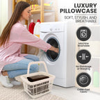 Pillowcases Pack of 2 – Ultra Soft Brushed Microfiber, Envelope Closure, Shrinkage & Fade Resistant, Queen (20x30 Inches) | King (20x40 Inches)