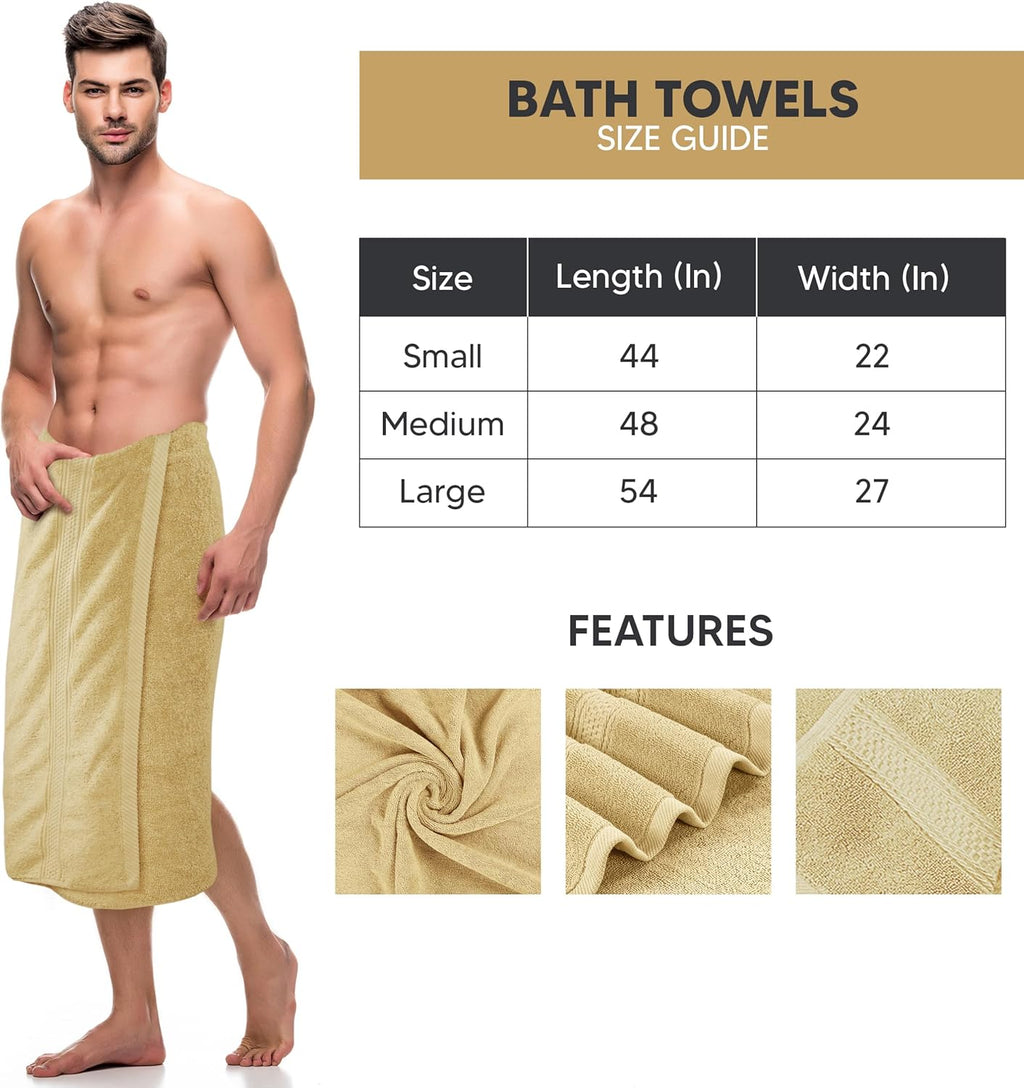 Bath Towel Premium Cotton Luxury Bath Sheet 27 X 54 inches Pack of 2