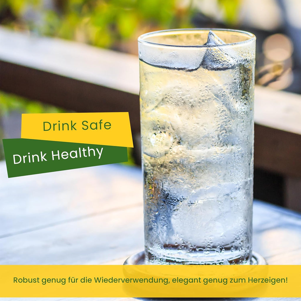 Unbreakable Plastic Tumblers (Set of 6) Large-474ml BPA-Free Acrylic Glasses for Home & Outdoors - Stackable, Reusable, Lead-Free, and Dishwasher Safe - Clear Plastic Drinking Glasses