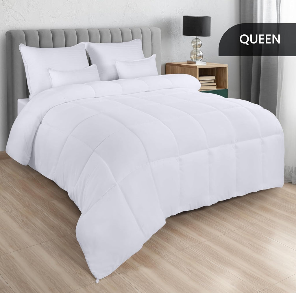 Comforter Razai Ultra Soft Down Alternative Comforter - Plush Siliconized Fiberfill Duvet Insert - Box Stitched All Season