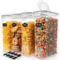 4 liter cereal container airtight food storage dispenser for kitchen pantry front view