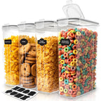4 liter cereal container airtight food storage dispenser for kitchen pantry front view