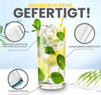 Unbreakable Plastic Tumblers (Set of 6) Large-474ml BPA-Free Acrylic Glasses for Home & Outdoors - Stackable, Reusable, Lead-Free, and Dishwasher Safe - Clear Plastic Drinking Glasses