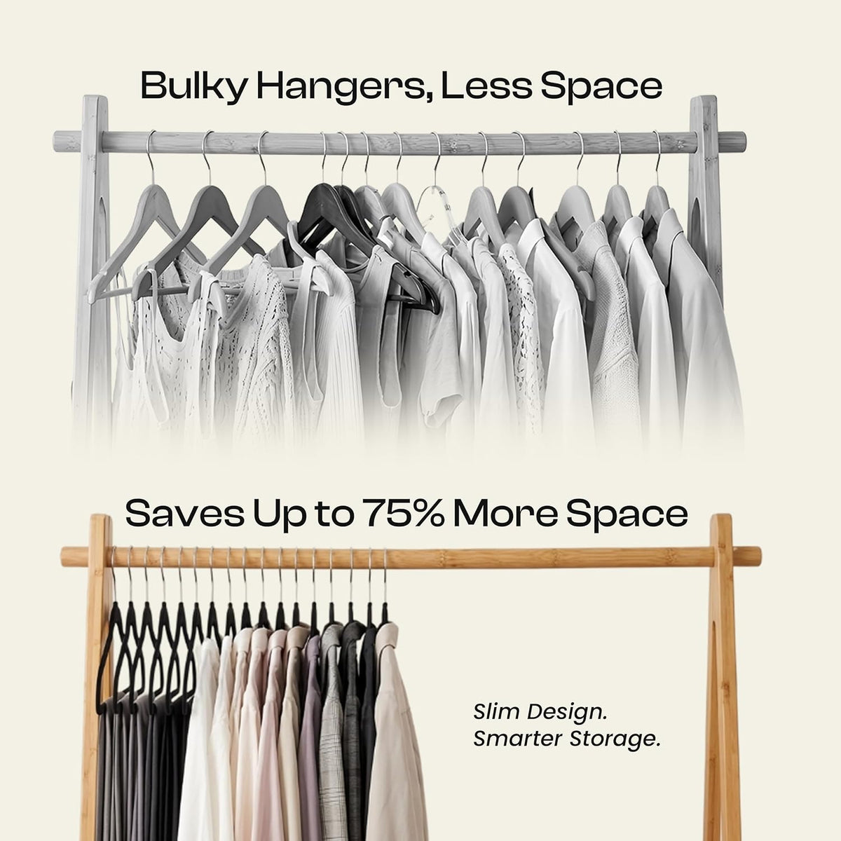 Premium Velvet Hangers Pack of 10, Non-Slip Clothes Hangers with Tie Bar & 360° Rotatable Hook for Wardrobe