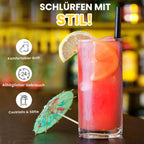 Unbreakable Plastic Tumblers (Set of 6) Large-474ml BPA-Free Acrylic Glasses for Home & Outdoors - Stackable, Reusable, Lead-Free, and Dishwasher Safe - Clear Plastic Drinking Glasses