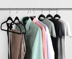 Premium Velvet Hangers with Tie Bar Non-Slip Durable with 360 Degree Rotatable Hook