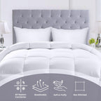 Comforter Razai Ultra Soft Down Alternative Comforter - Plush Siliconized Fiberfill Duvet Insert - Box Stitched All Season