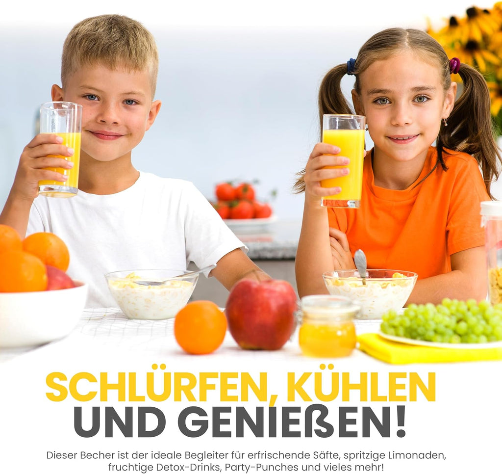 Unbreakable Plastic Tumblers (Set of 6) Large-474ml BPA-Free Acrylic Glasses for Home & Outdoors - Stackable, Reusable, Lead-Free, and Dishwasher Safe - Clear Plastic Drinking Glasses