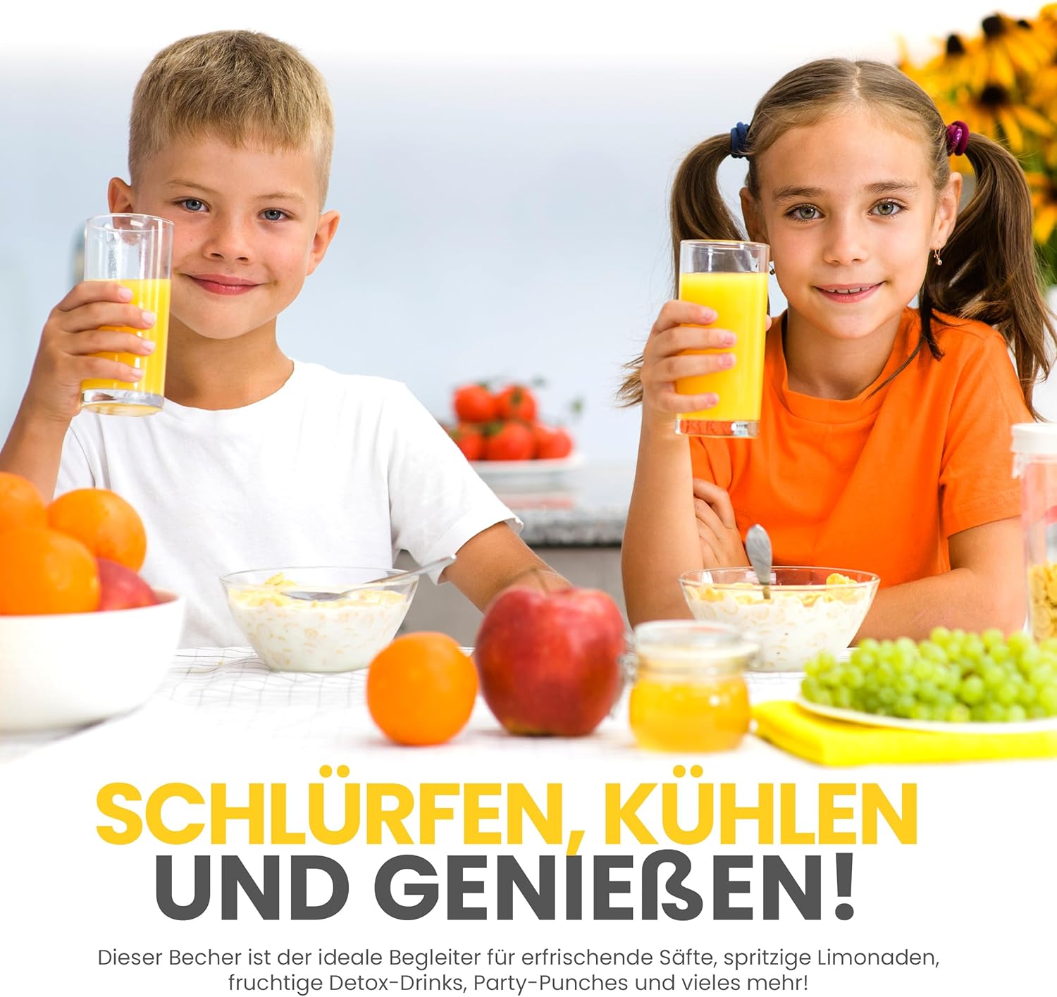 Unbreakable Plastic Tumblers (Set of 6) Large-474ml BPA-Free Acrylic Glasses for Home & Outdoors - Stackable, Reusable, Lead-Free, and Dishwasher Safe - Clear Plastic Drinking Glasses