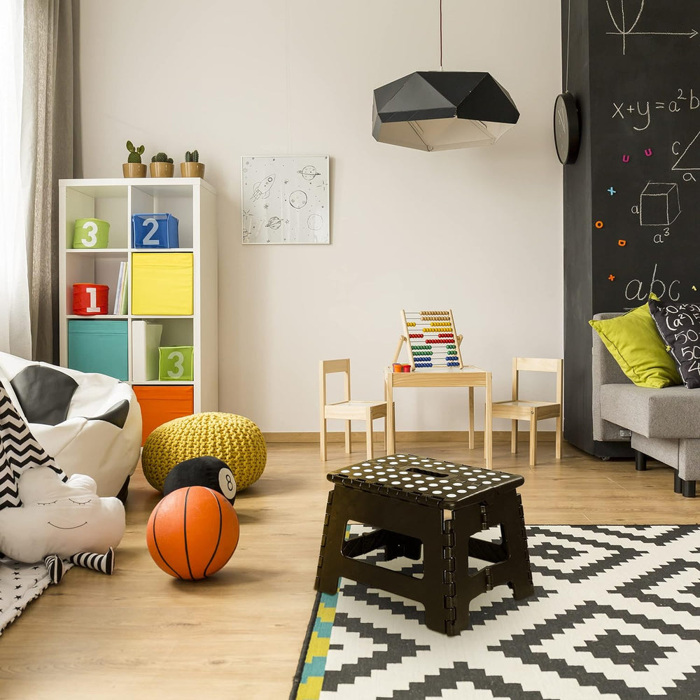 Foldable Step Stool for Kids 11 Inches Wide and 8 Inches Tall Holds Up to 136 kg light weight Fast Forward