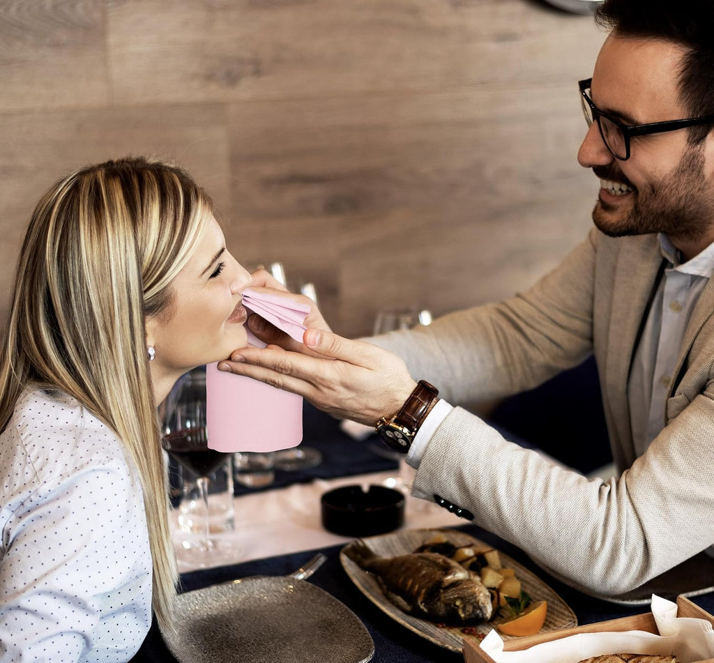 6 Pack Cloth Napkins 18x18 Inches, 100% Polyester Hemmed Edges, Washable and Reusable Ideal for Parties, Weddings and Dinners